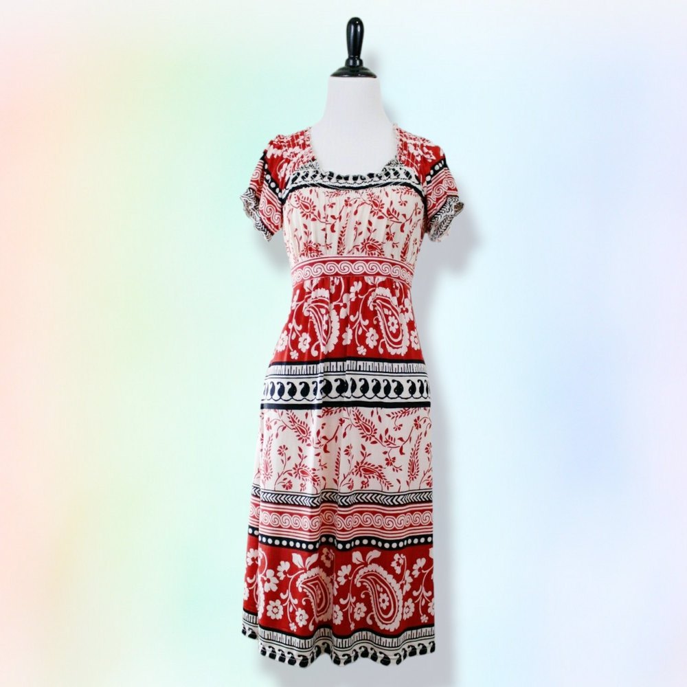 Spence size 4 empire tie waist dress‎ floral liberty print